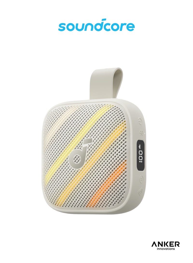 Soundcore Boom Go 3i Portable Bluetooth Speaker by Anker, 24H Playtime, 15W Punchy Sound, Emergency Power Bank, Powerful BassUp 2.0, Bluetooth 6.0, IP68 Waterproof for Hiking/Cycling/Camping White - Image 1