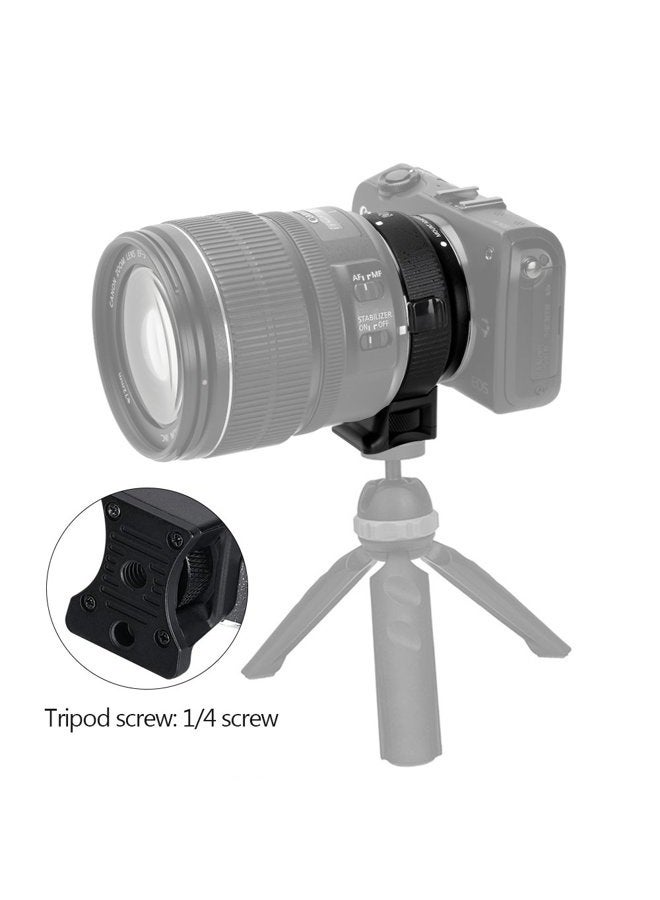 Commlite CM-EF-EOS M Electronic Auto-Focus Lens Mount Adapter-Canon EF/EF-S D/SLR Lens to Canon EOS M (EF-M Mount) Mirrorless Camera Body Adapter for Canon EOS M1 M2 M3 M5 M6 M10 M50 M100 - Image 4