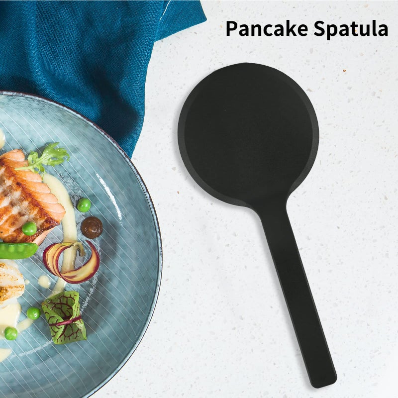top Topolopyfeely Big-Middle-Mini Pack of 3 Black Nylon Turners  Non Stick KItchen Spatulas  High Heat Resistant BPA Free Cooking Utensils  Ldeal Cookware for Pancake  Vegetable and Cookies - Image 3