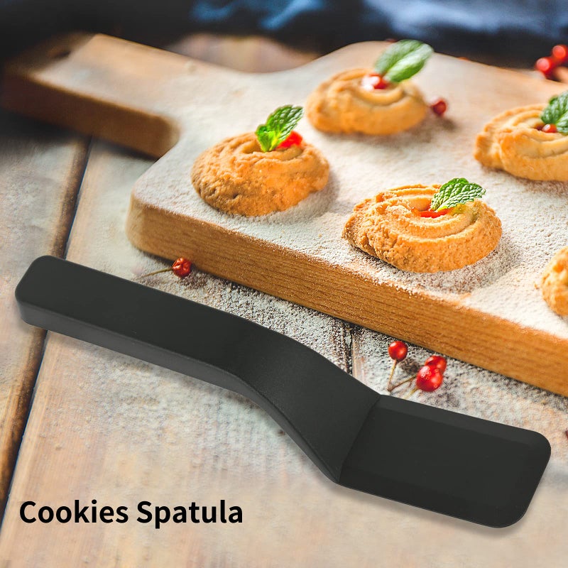 top Topolopyfeely Big-Middle-Mini Pack of 3 Black Nylon Turners  Non Stick KItchen Spatulas  High Heat Resistant BPA Free Cooking Utensils  Ldeal Cookware for Pancake  Vegetable and Cookies - Image 5