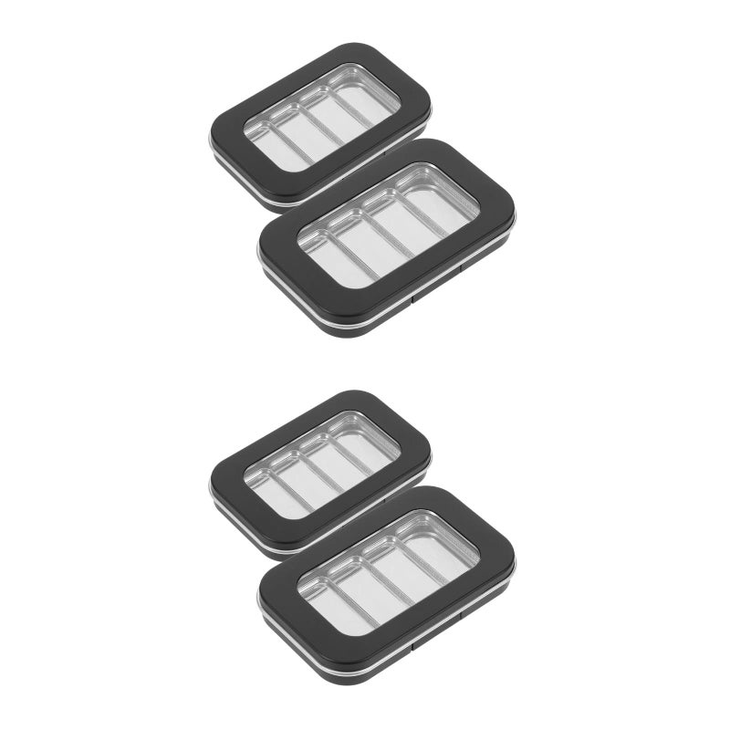 4 pcs Eyeshadow Box Empty Highlighter Case Refillable Eyeshadow Pan Empty Small Eyeshadow Boxes Eyeshadow Pallets - Image 1