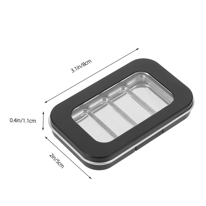 4 pcs Eyeshadow Box Empty Highlighter Case Refillable Eyeshadow Pan Empty Small Eyeshadow Boxes Eyeshadow Pallets - Image 2