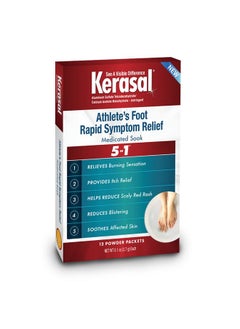 Kerasal Athlete'S Medicated Foot Soak Bath For 5In1 Rapid Symptom Relief 12 Count (Pack Of 1)  - Image 1