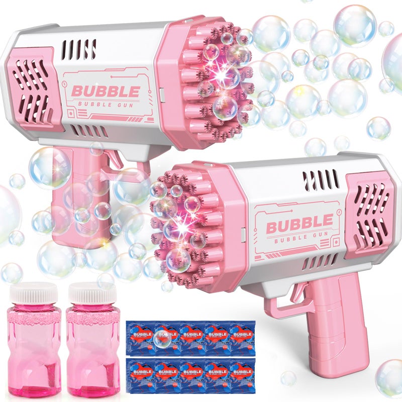 JONEG Toys for 38 Year Old Boys Girls 2 Pack Bubble Machine for Kids with Bubble Solution Gifts for 3 4 5 6 7 8 Years Old Boy Birthday Toy for Kid Toddlers Ages 46 Outdoor Wedding Bubbles Wands - Image 2