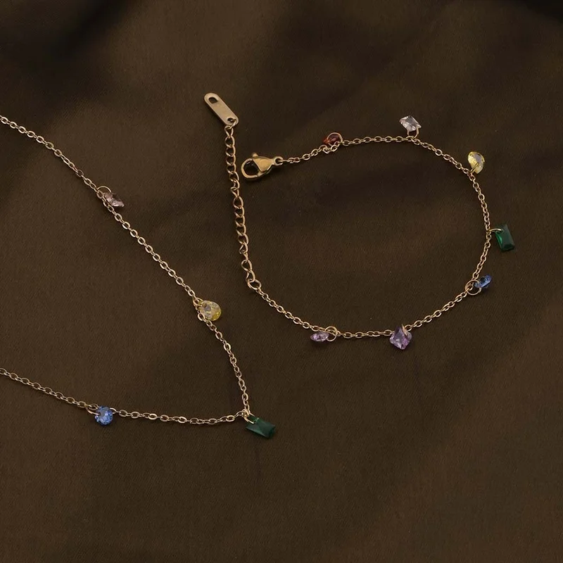 بالموناس PALMONAS 18k Gold Tone Plated Vibrant Cascade
 for Women