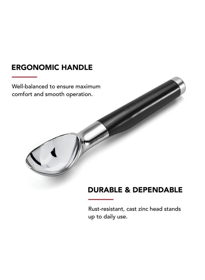 KitchenAid Classic Ice Cream Scoop, 8.6 inches, Black - Image 4