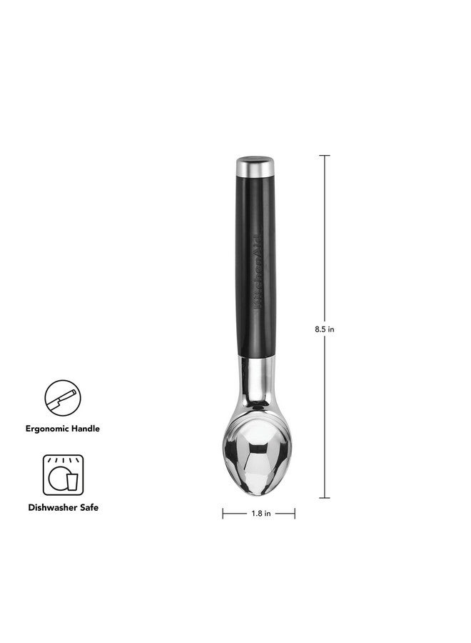 KitchenAid Classic Ice Cream Scoop, 8.6 inches, Black - Image 2
