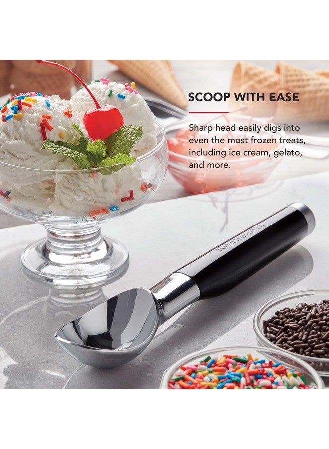 KitchenAid Classic Ice Cream Scoop, 8.6 inches, Black - Image 3