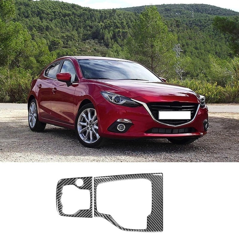 Vuzmode Carbon Fiber Gear Shift Panel Trim for Mazda 3 Axela - Image 5