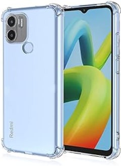 Muzz Transparent Crystal Clear Back Cover Case for Xiaomi Redmi A1 / Redmi A1 Plus/Redmi A2 / Redmi A2 Plus | Shockproof Soft TPU Case | Cushioned Edges for Ultimat Protection Back Case 