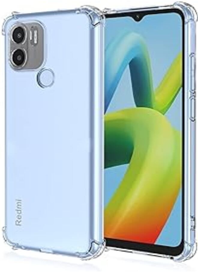 Muzz - Transparent Crystal Clear Back Cover Case for Xiaomi Redmi A1 / Redmi A1 Plus/Redmi A2 / Redmi A2 Plus | Shockproof Soft TPU Case | Cushioned Edges for Ultimat Protection Back Case - Image 1