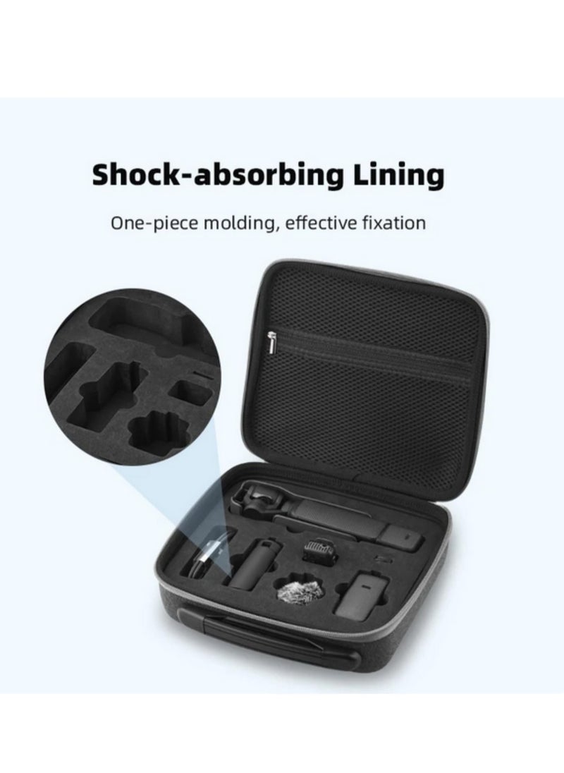 Generic Handbag For DJI OSMO Pocket 3 Handheld Head Stabilizer Storage Carrying Case Large Capacity Bag Camera Protective Box Accessory (Grey)  - Image 3