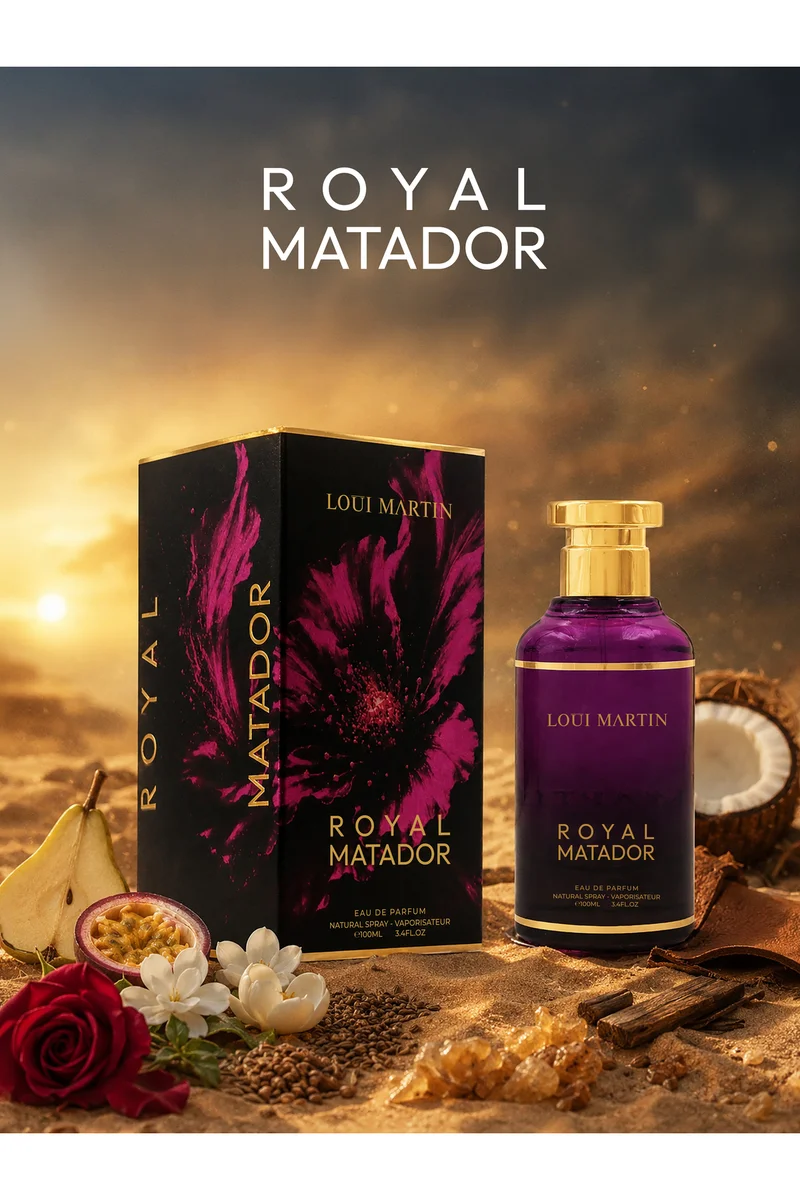 Loui Martin Royal Matador Eau de Parfum 100ml | Rosewood, Cumin & Incense | Rose, Jasmine, Leather & Sandalwood