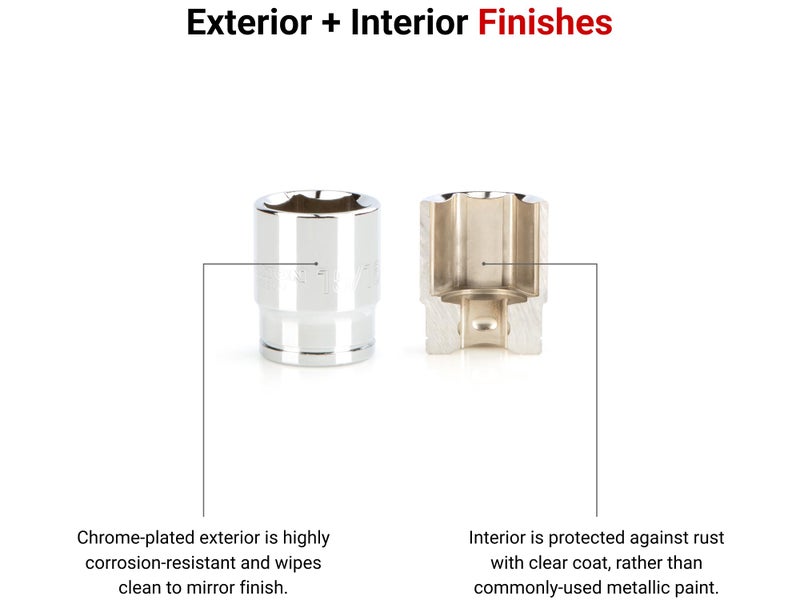 TEKTON 1/2 Inch Drive x 17 mm Shallow 6-Point Socket | SHD22117 - Image 2
