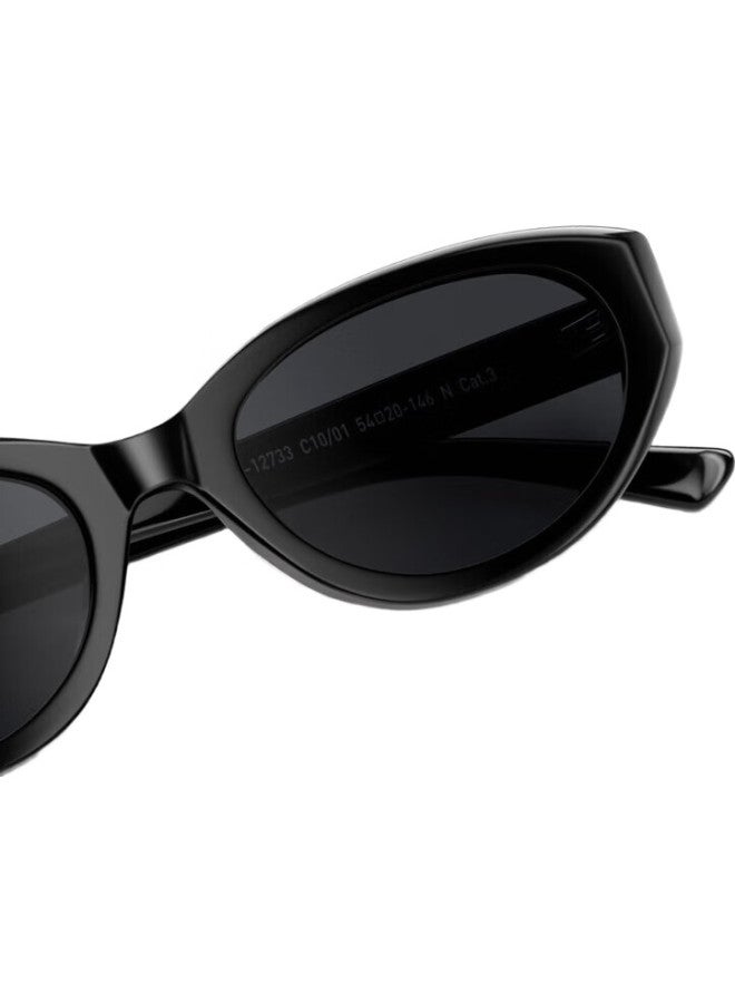 PARZIN Sunglasses, Fan Chengcheng Style Fashionable Cat-Eye Narrow Frame Glasses, Sun Protection Driving Sunglasses, 12733 - Image 3