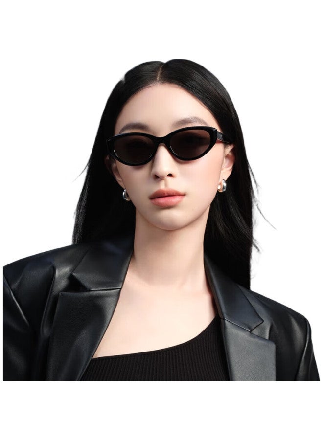 PARZIN Sunglasses, Fan Chengcheng Style Fashionable Cat-Eye Narrow Frame Glasses, Sun Protection Driving Sunglasses, 12733 - Image 1