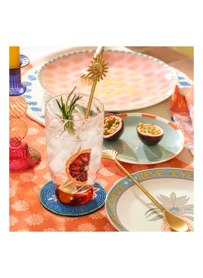 Zsa Zsa Zsu Yellow Lotus Rice Service Set 19x3 cm  | Best Price UAE
