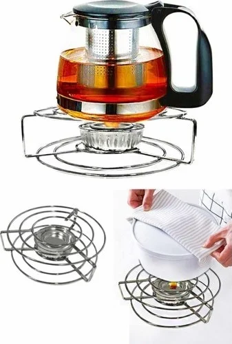 5DM Gel Fire Heated Non-Cooling Metal Trivet Teapot Pot Mat