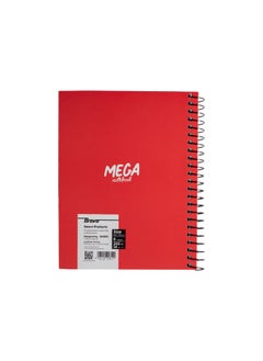 Bravo New Mega Notebook medium - 6 Subjects – Red  - Image 2
