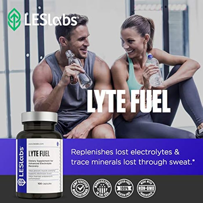 LES Labs Lyte Fuel – Electrolyte Replacement, Endurance, Performance, Muscle Cramping & Keto Support – Magnesium, Zinc, Potassium & Chromium – Non-GMO Supplement – 100 Capsules - Image 4