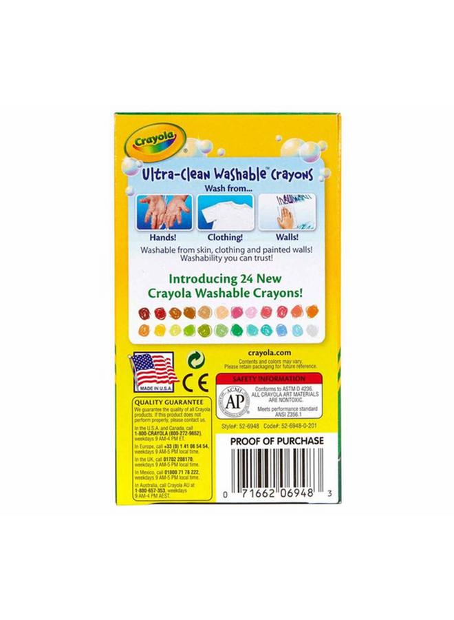 Crayola 48-Piece Nontoxic Ultra-Clean Washable Crayon Multicolor CRA526948A002 - Image 3