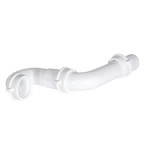 EZ-FLO 1-1/2 Inch P-Trap with Adapter for Tubular Drain Applications, White Polypropylene, 35376 - Image 3