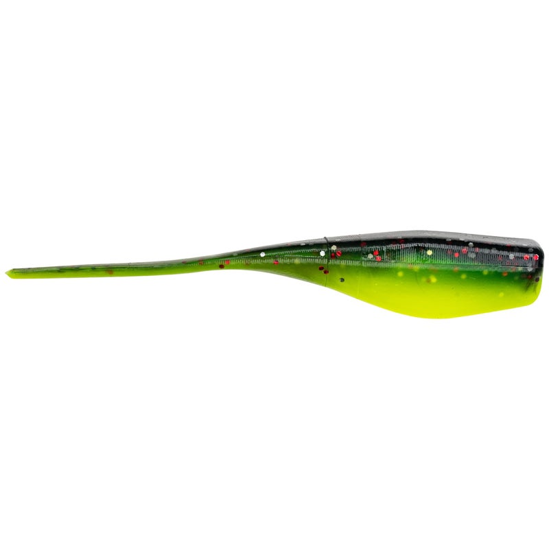 Strike King (MRCLS2-183) Mr Crappie Lightning Shad 2 Fishing Lure, 183 - Tuxedo Black Chartreuse, 2", Baitfish Profile - Image 5