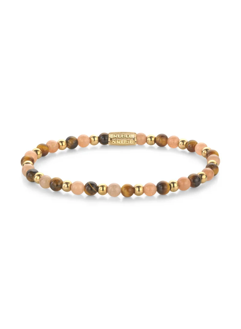 Rebel & Rose Sunset Beach - Yellowgold ionplated Bracelet - 4mm S - RR-40140-G-S