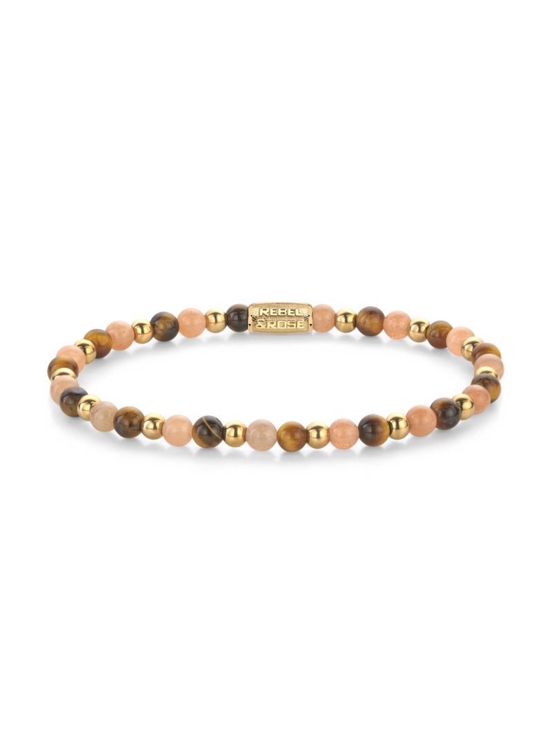 Rebel & Rose Sunset Beach - Yellowgold ionplated Bracelet - 4mm S - RR-40140-G-S - Image 1