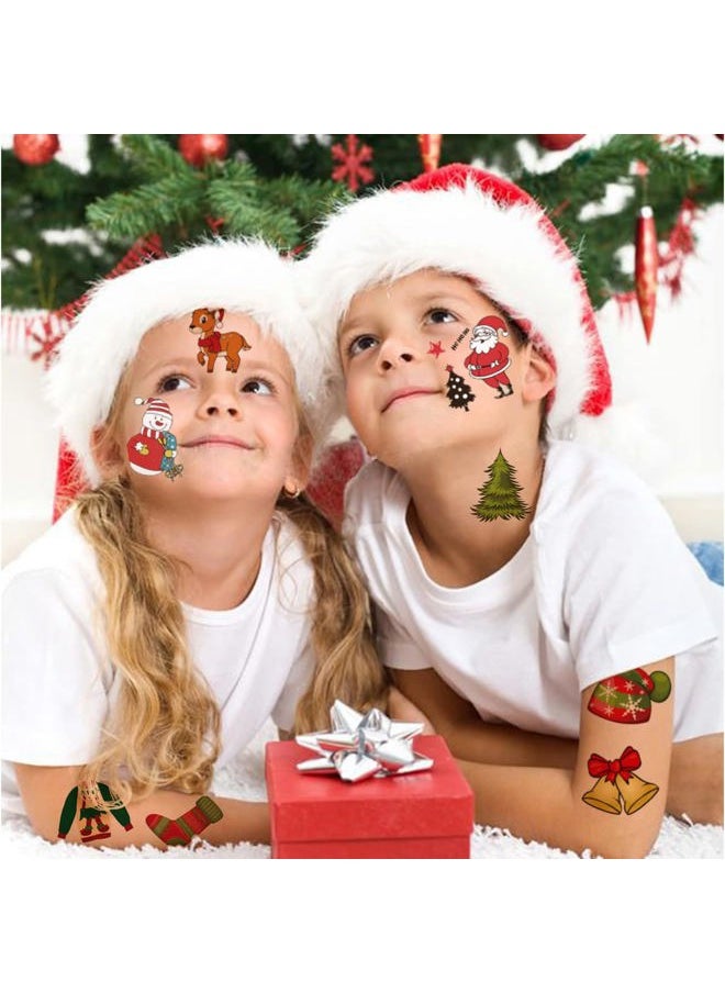 CHARLENT - 148 PCS Christmas Temporary Tattoos for Kids - Xmas Individual Tattoos for Kids Christmas Party Favors, Stocking Stuffer, Christmas Eve Gift - Image 1