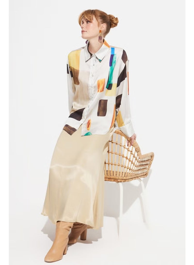 JUNE Geometric Patterned Shirt - Image 3
