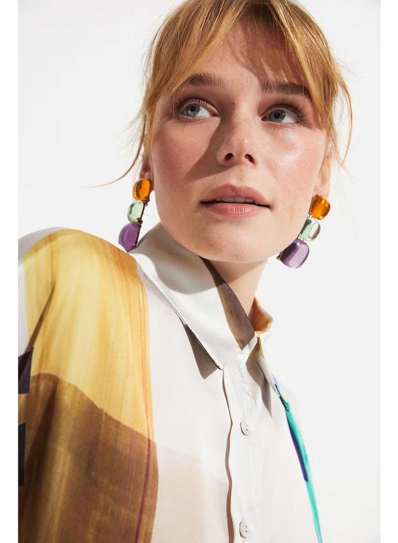 JUNE Geometric Patterned Shirt - Image 2
