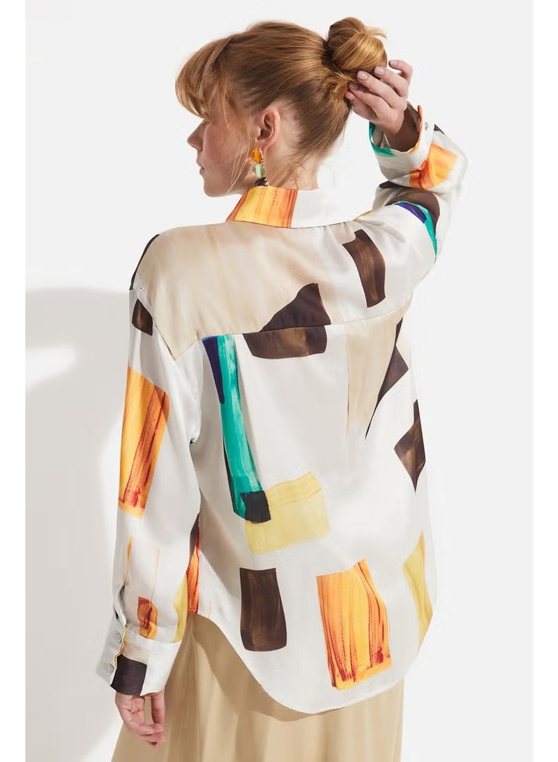 JUNE Geometric Patterned Shirt - Image 4
