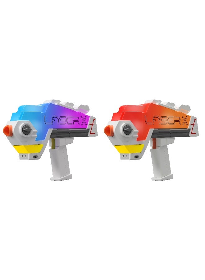Laser X مسدسات ليزر X ألترا دبل B2 تعمل بالبطارية | تطلق حتى مدى 300 قدم! | مسدس ليزر | لعبة أكشن | لعبة تفاعلية | لعبة رد فعل | ألعاب ليزر | لعبة متعددة اللاعبين | هدية للأطفال والبالغين - Image 2