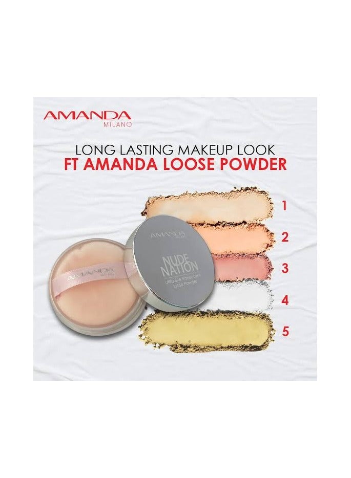 Amanda Milano Look Nude - Ultra Fine Loose Powder Amanda - Milano-3  - Image 4