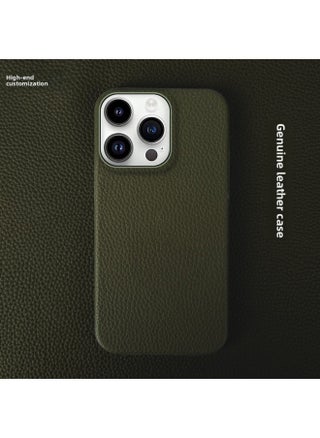 For Iphone 15 Mobile Phone Case 12 Genuine Leather 14 Half Pack 13 Protective Case For Xiaomi Samsung For Huawei Mobile Phone Protective Case 16-Color:Army Green-Applicable Model:For Iphone 15 Pro - pzsku/Z62973953935862D69406Z/45/1746230674/a14b0d7d-3cc4-40ff-9105-826addab9dc2