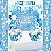 TagreSpike Light Blue Birthday Party Decorations Light Blue Birthday Banner with Tablecloth Porch Banner Backdrop Latex Confetti Balloons Party Supplies for Boys Girls Women Men Bday Indoor Outdoor - Image 2