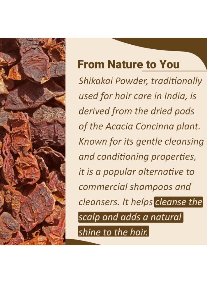 ميناتور مسحوق شيكاكاي (أكاسيا كونسينا) من مي ناتشر | بلسم ومنظف ممتاز للشعر | للشعر المجعد | قناع للشعر للرجال والنساء | مناسب لجميع أنواع الشعر | 227 غرام (8 أونصة) - Image 2