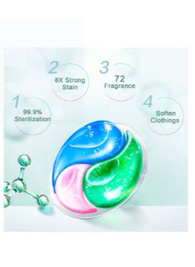 Set Of 3 Lisnor All In 1 Pods Washing Liquid Capsules With Touch Of Freshness Downy 15 Count