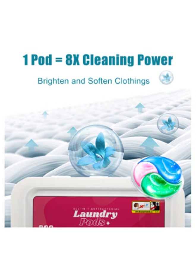 Set Of 3 Lisnor All In 1 Pods Washing Liquid Capsules With Touch Of Freshness Downy 15 Count