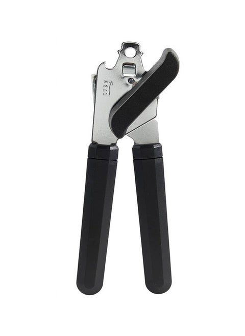 Handheld Openers with, Can Opener Heavy Duty, Hand Held Easy Turn Knob,Kitchen Gadgets/Essentials, Easy Grip & Heavy Duty, Black