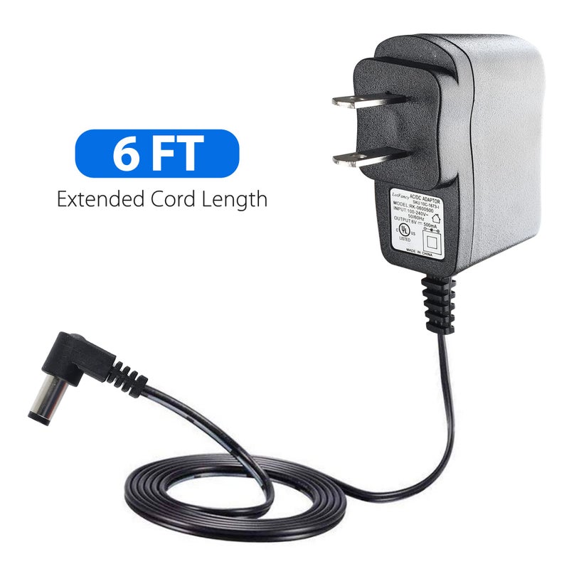 LotFancy Power Supply for Stainless Steel Trash Can, 6V 500mA AC DC Adapter Compatible with iTouchless Automatic Touchless Sensor Trash Can 2.5 to 23 Gallon Models, UL Listed - Image 4