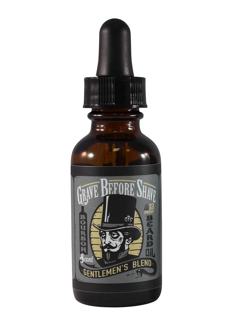 GRAVE BEFORE SHAVE Grave Before Shave™ Gentlemen's Blend Beard Oil (Bourbon/Sandal Wood Scent) - Image 2