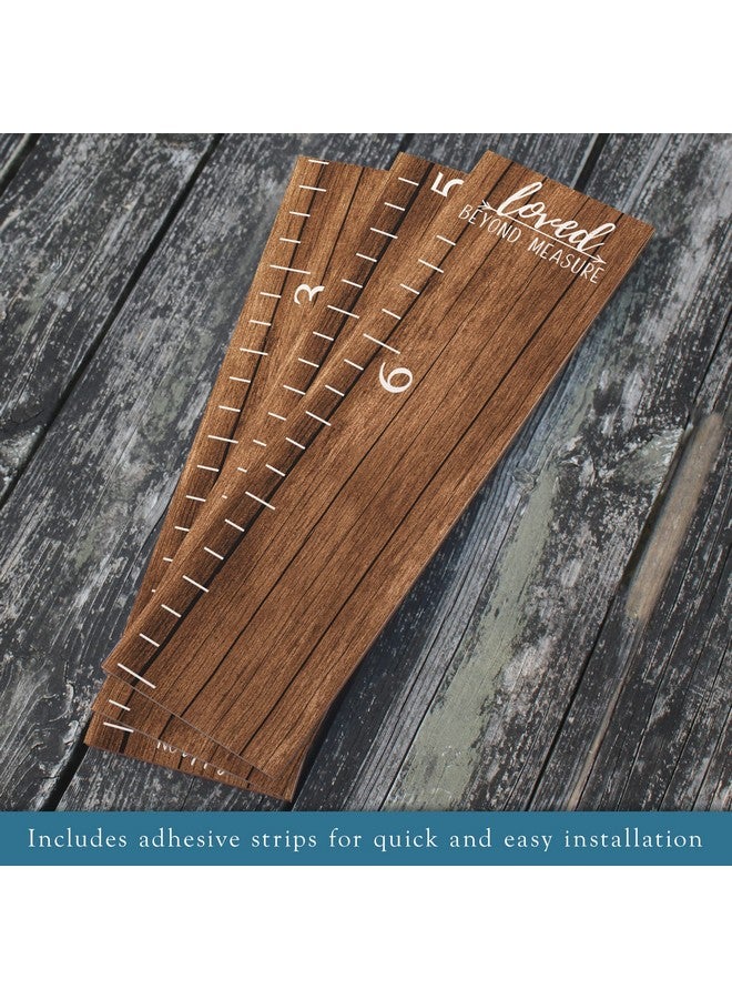 Back40Life Farmhouse Style Wooden Kids Growth Chart Ruler for Boys and Girls (Rustic Brown - NTT) - Image 2