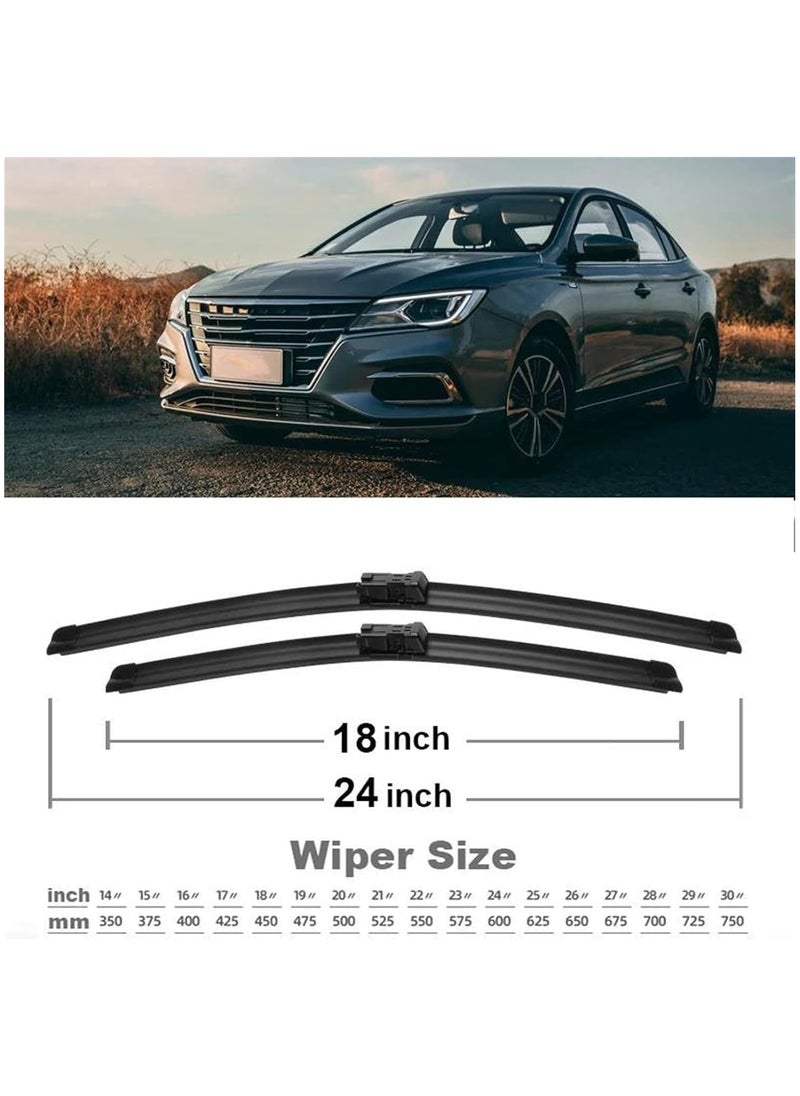 Generic MG 5 Windscreen Wiper Blades, 61cm/46cm, All Season Front Wipers  - Image 2