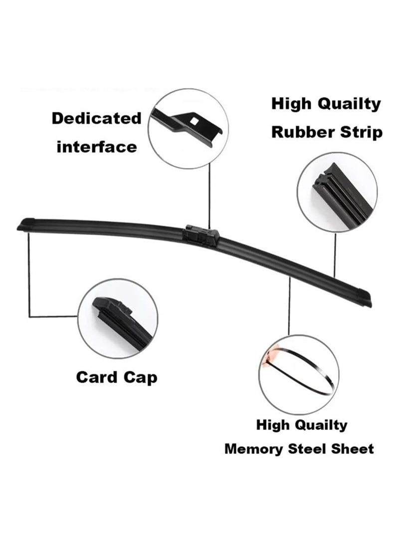 Generic MG 5 Windscreen Wiper Blades, 61cm/46cm, All Season Front Wipers  - Image 4