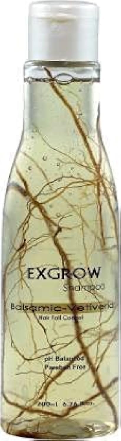 Exgrow Balsamic-Vetiveria Shampoo - Anti Hair Fall – 200ml(Pack of 1) | pH Balanced | Paraben Free | Hair Fall Control Shampoo | Anti Dandruff | - Image 5