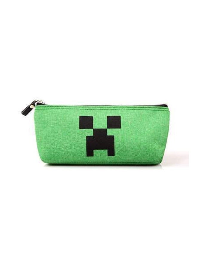 Minecraft Canvas Pencil Case, Large Capacity Zippered Pencil Organizer for Students - Image 1