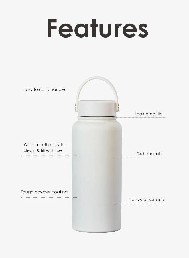 Casa Quesera  SNAPTRON® Wide mouth 1000ml Insulated Sports Water Bottle – Large Capacity, Portable, Leakproof with Anti-Slip Bottom  | Best Price UAE