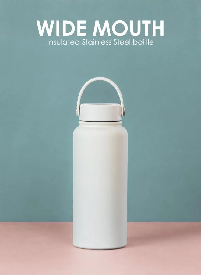 Casa Quesera  SNAPTRON® Wide mouth 1000ml Insulated Sports Water Bottle – Large Capacity, Portable, Leakproof with Anti-Slip Bottom  | Best Price UAE